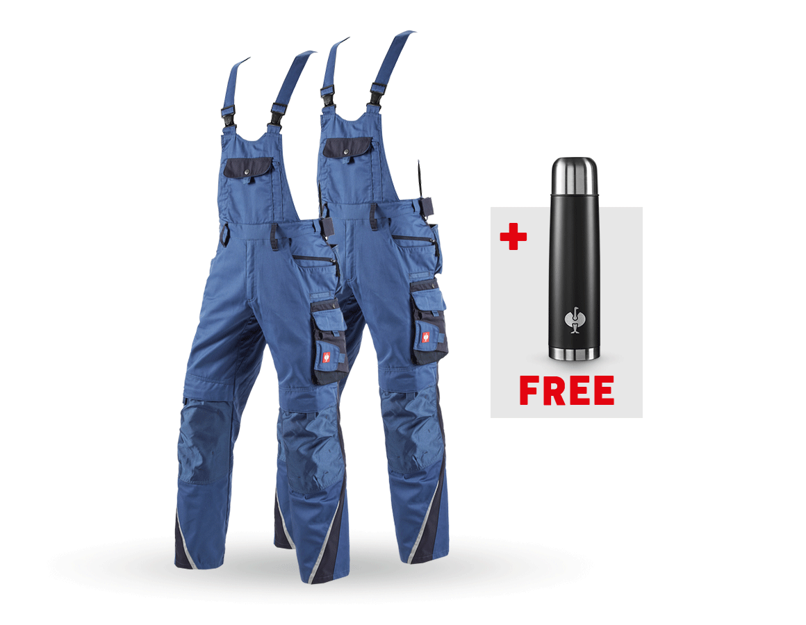 Clothing sets: SET: 2x Bib & brace e.s.motion + cobalt/pacific