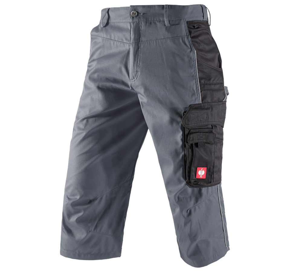 Work Trousers: 3/4 length trousers e.s.active + grey/black