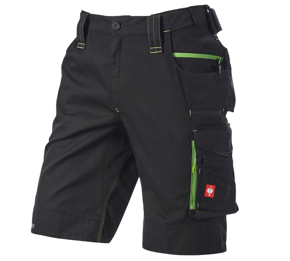 Work Trousers: Shorts e.s.motion 2020 + black/seagreen