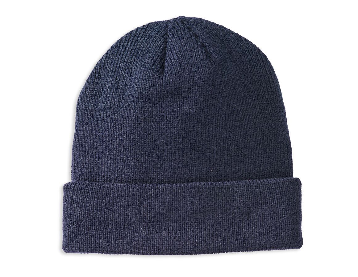 Accessories: Knitted hat Jan Thinsulate + navy blue