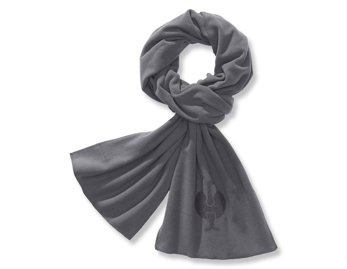 Accessories: e.s. FIBERTWIN® microfleece scarf + graphite