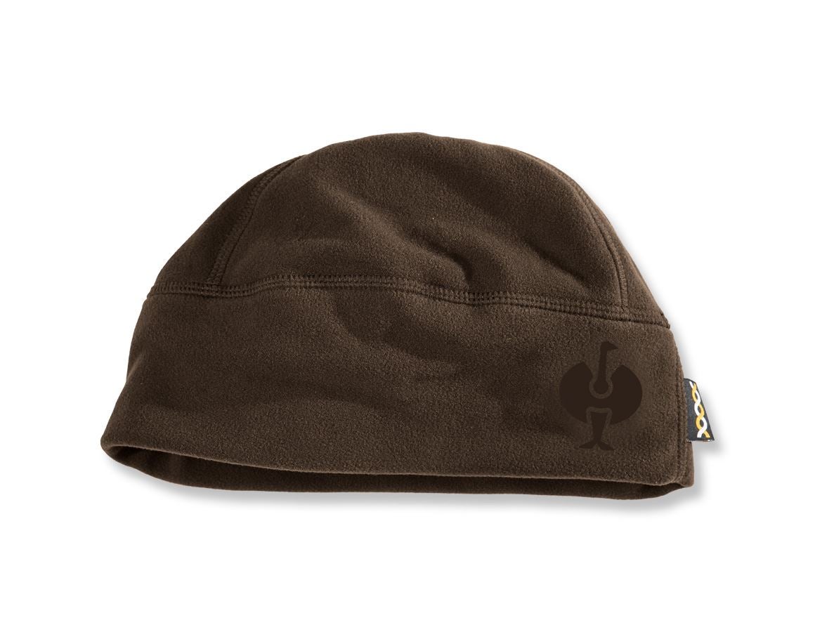 Accessories: e.s. FIBERTWIN® microfleece hat + chestnut