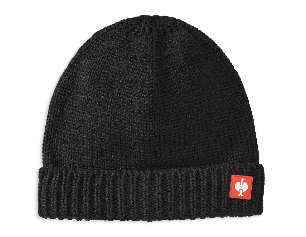 Accessories: Knitted hat e.s.roughtough + black
