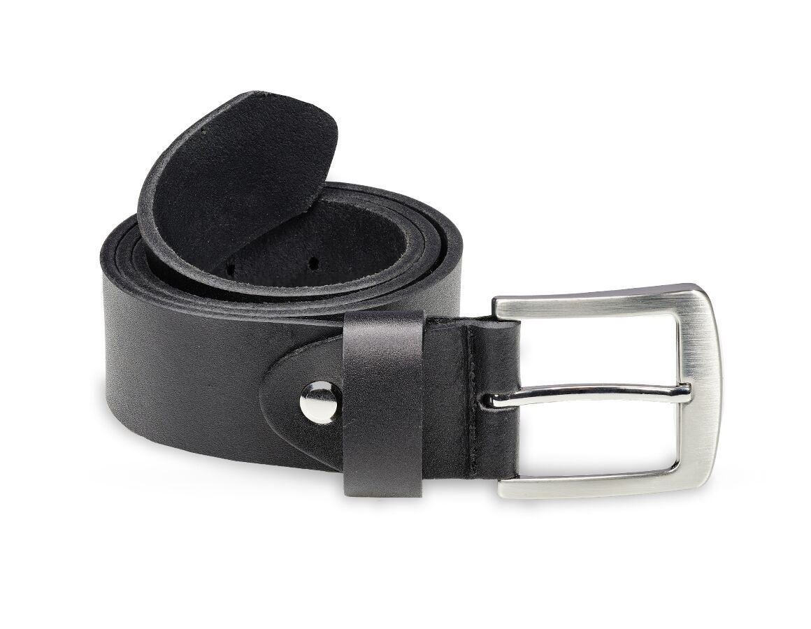 Accessories: Leather belt Montana + black