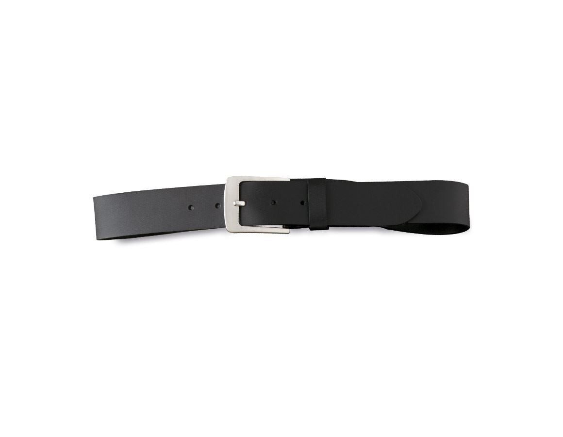 Accessories: Leather belt Montana + black