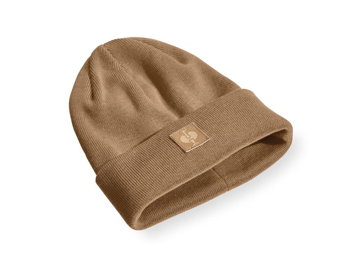 Accessories: Knitted hat e.s.iconic + almondbrown