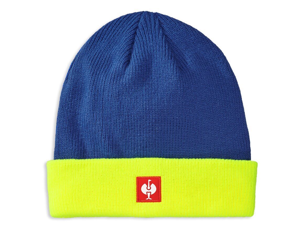 Accessories: Knitted hat e.s.motion 24/7 + royalblue/high-vis yellow