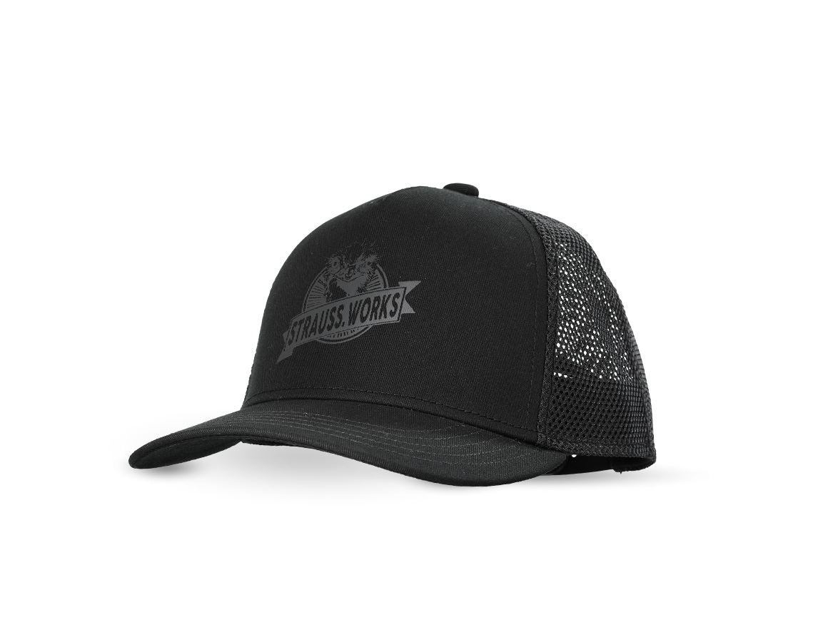Accessories: Cap e.s.iconic works, children's + black