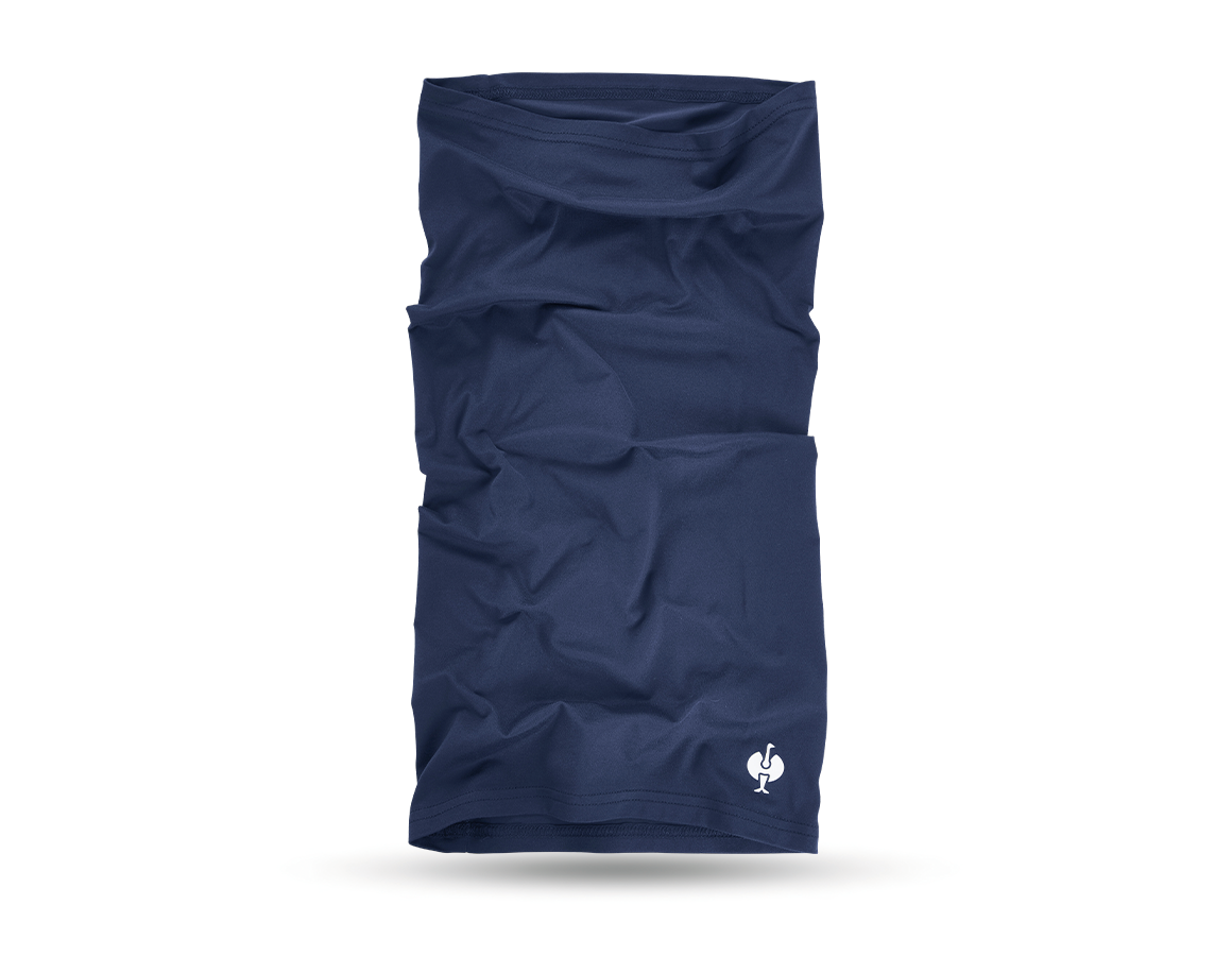 Clothing: Multifunctional scarf UV e.s.trail + deepblue/white