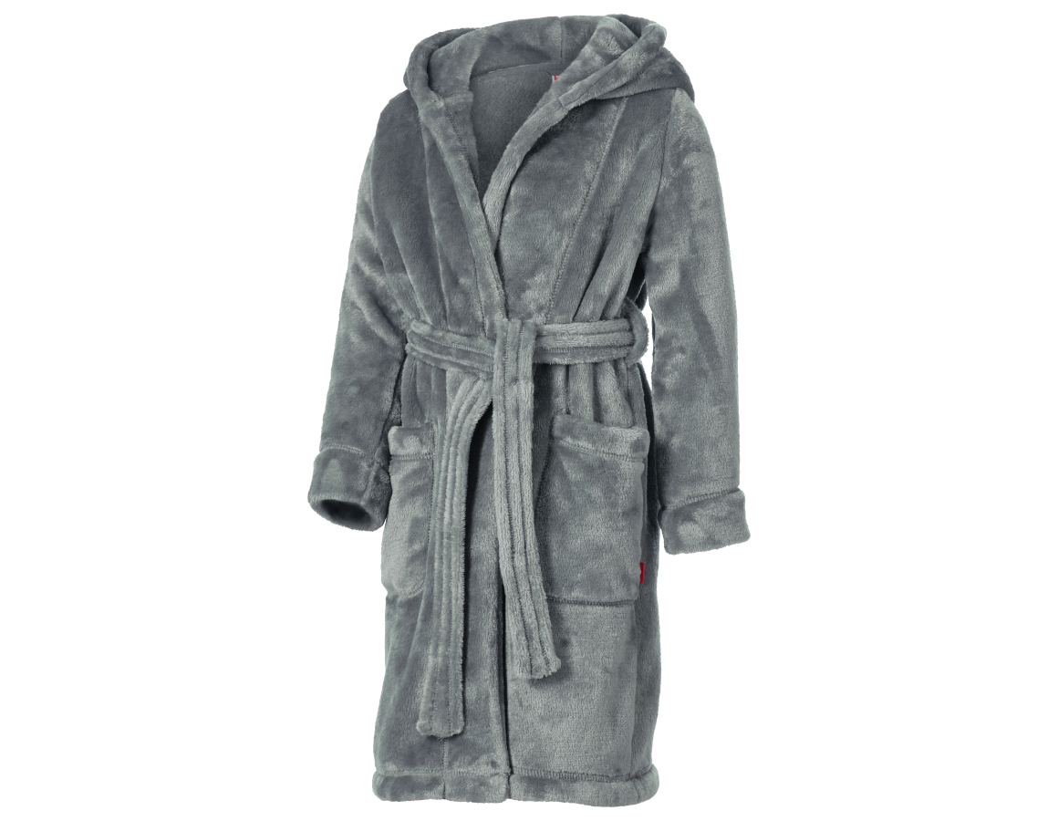 Clothing: e.s. Bathrobe, children's + nordicgrey