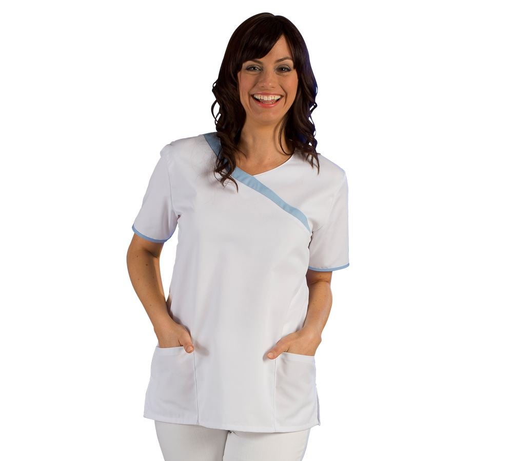 Shirts, Pullover & more: Tunic Maren + white/lightblue