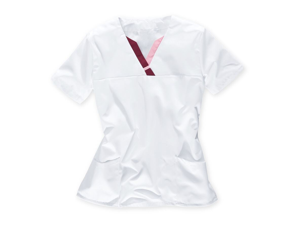 Shirts, Pullover & more: Tunic Tamara + white/bordeaux/rose