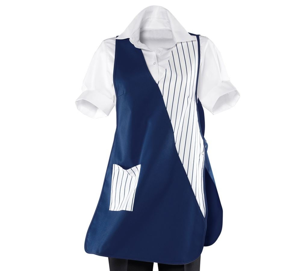 Aprons: Tabard Iris + navy/white