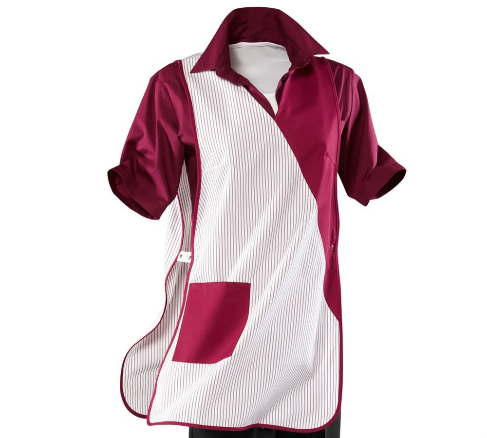 Aprons: Tabards Sandra + white/bordeaux