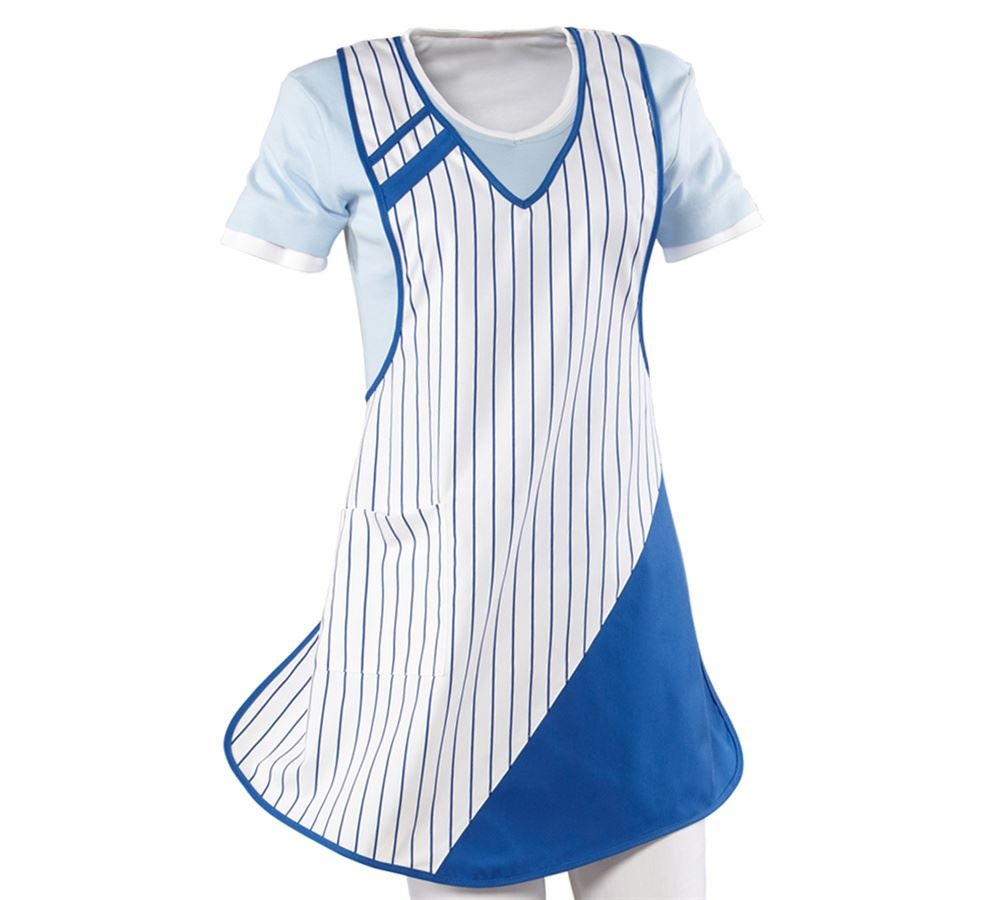 Aprons: Ladies' apron Ariane + white/royal