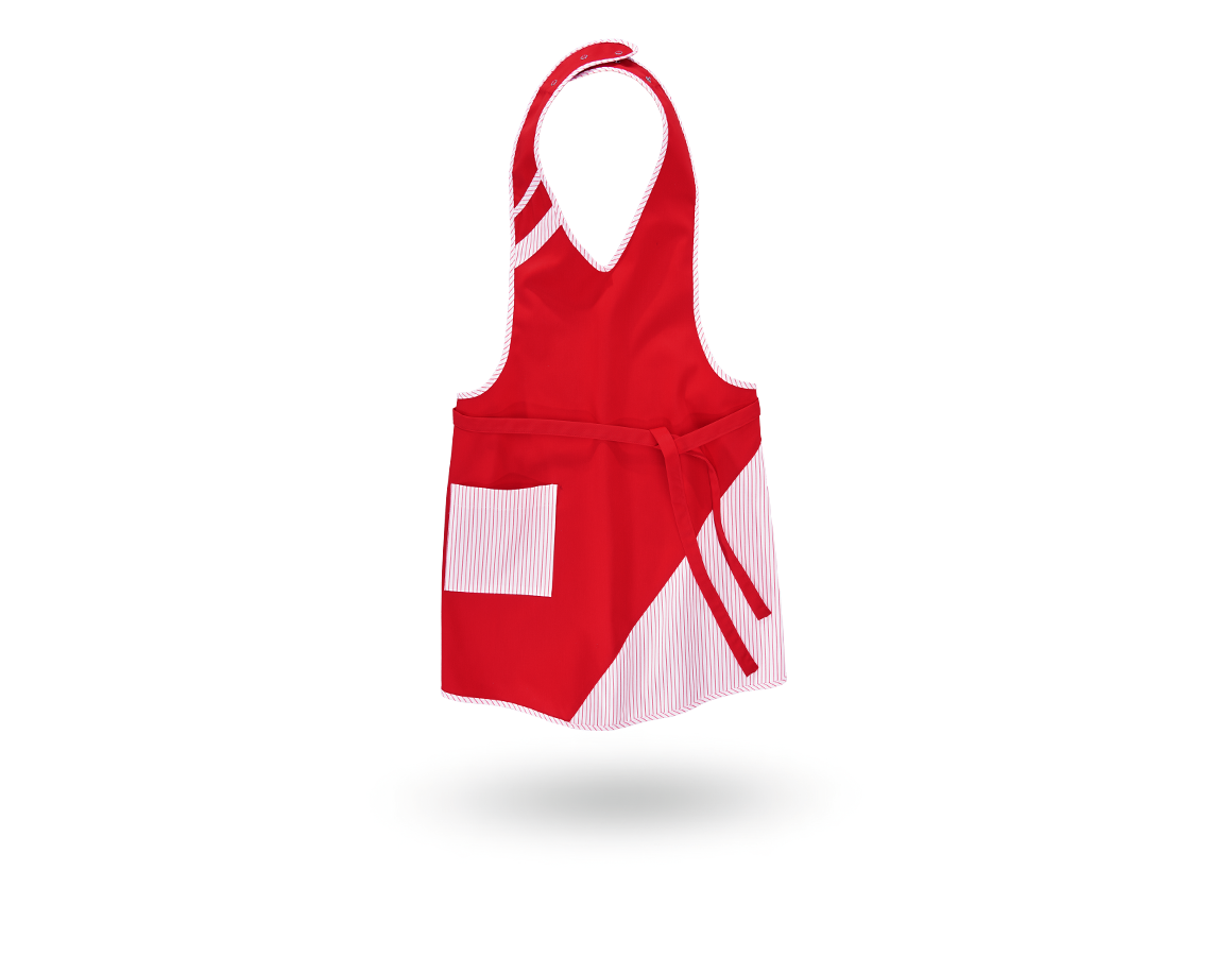 Aprons: Bib Apron Britta + red/white