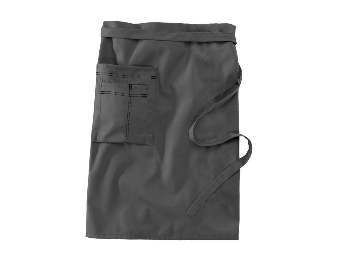 Aprons: Mid-Length Apron + grey/black