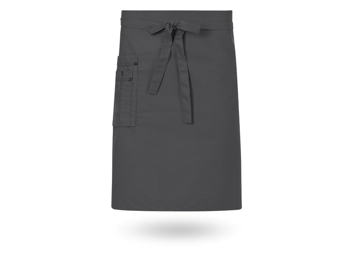 Aprons: Mid-Length Apron + grey/black