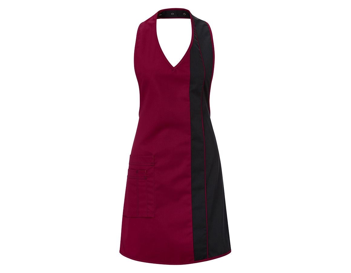 Aprons: Ladies' apron  Teresa + bordeaux/black