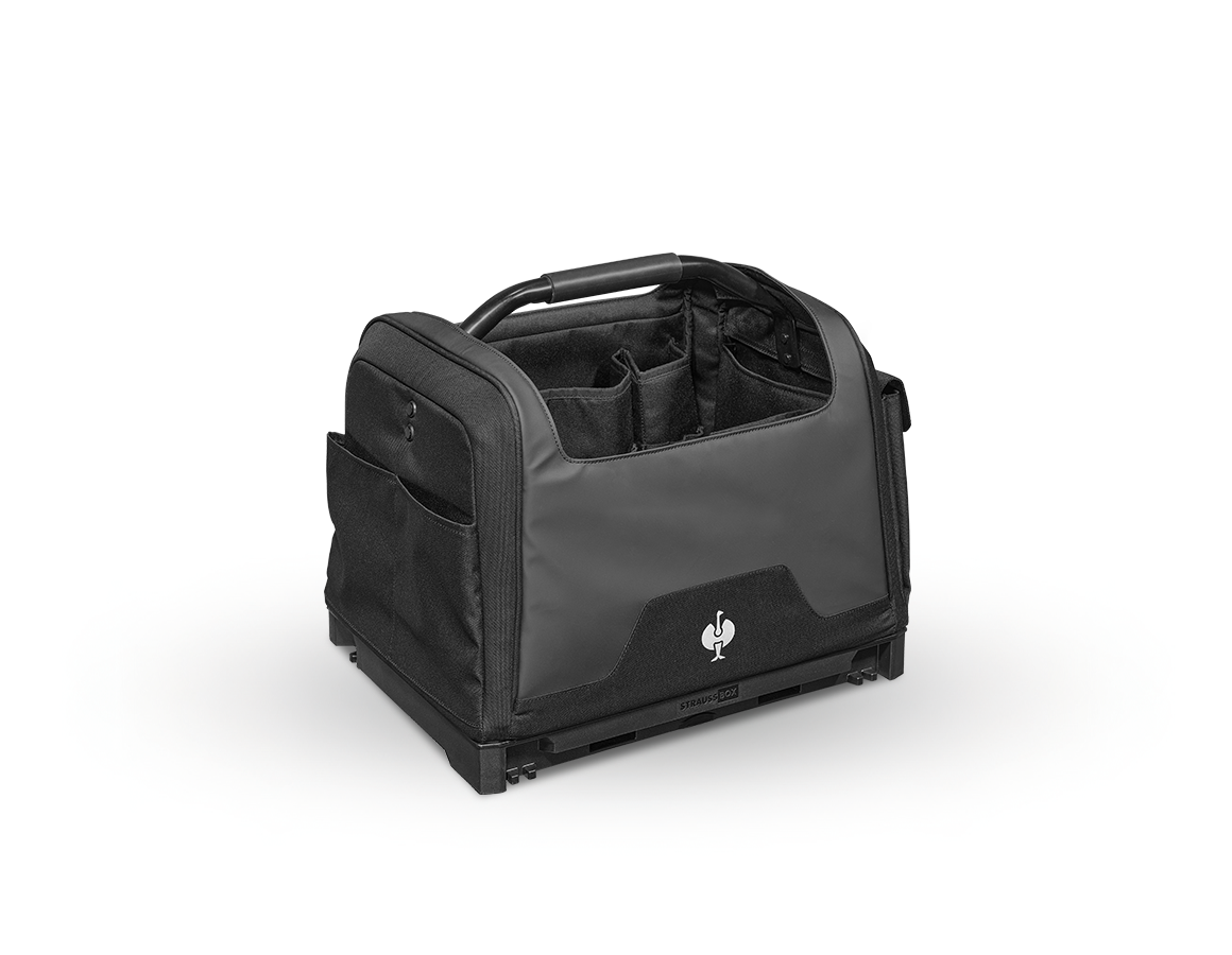 STRAUSSbox System: STRAUSSbox tool bag, open + black