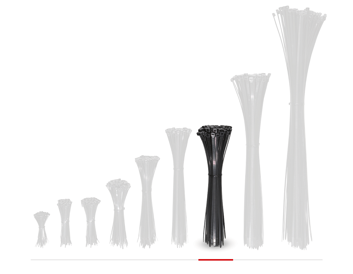 Cable ties | Ropes | Cords: Cable ties for indoors and outdoors + black