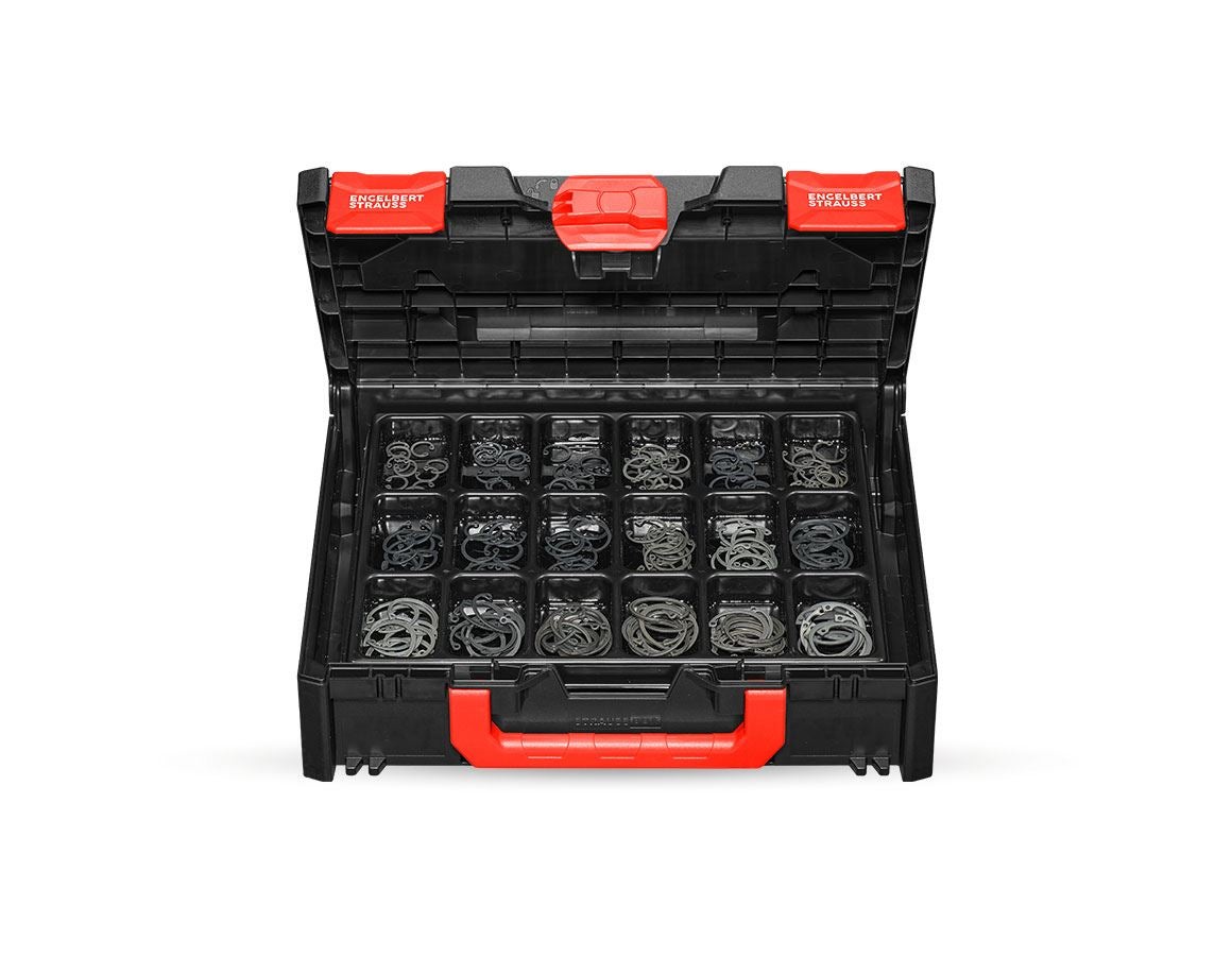 Assorted small parts: Lock washers DIN 472 in STRAUSSbox 118 midi