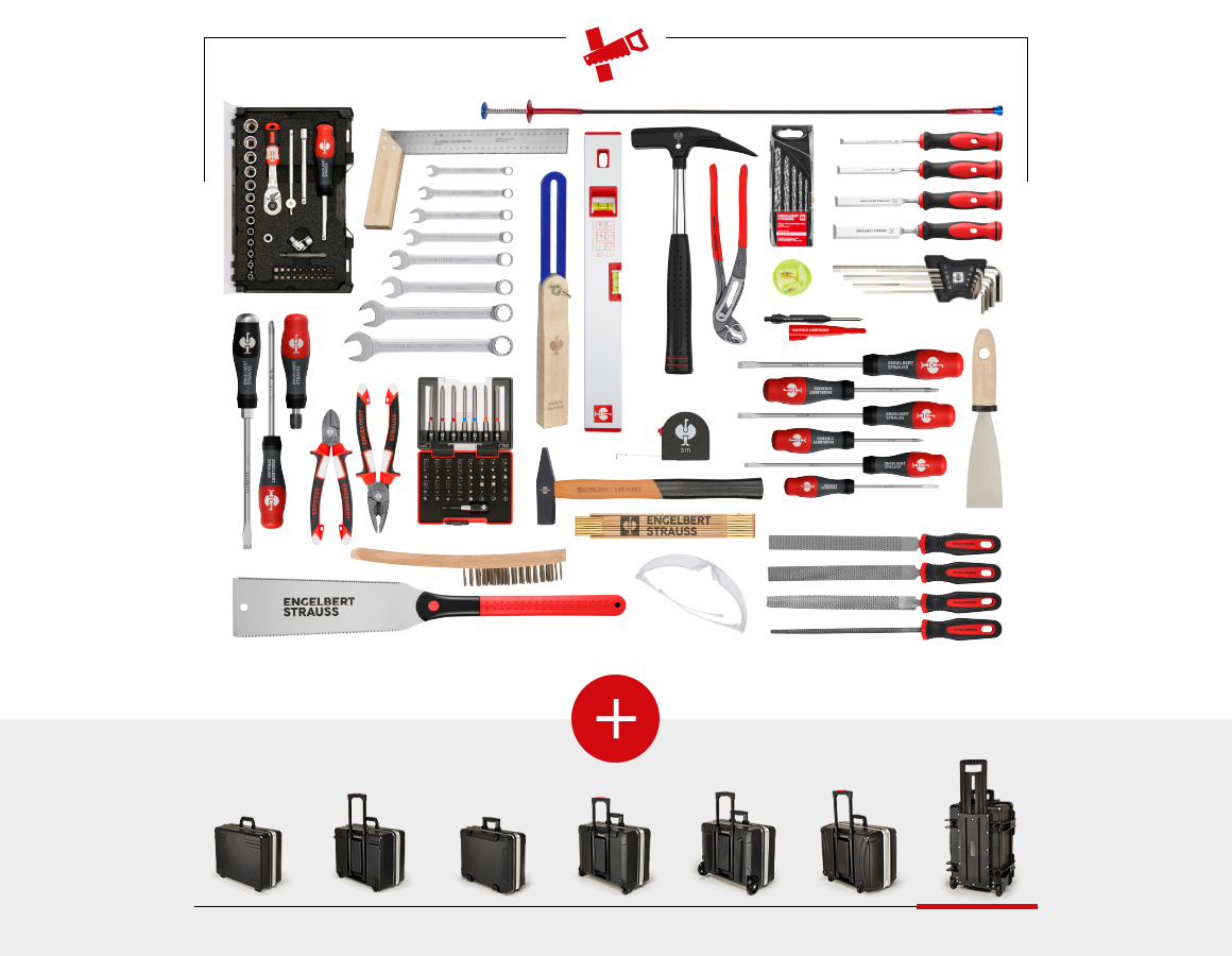 Tool Cases: Tool set wood including tool case
