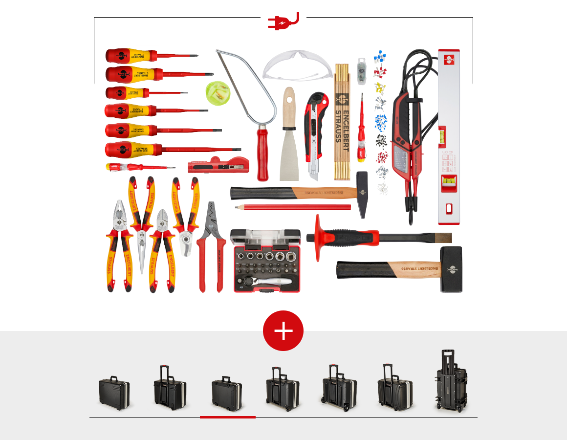 Tool Cases: Tool set Electro including tool case