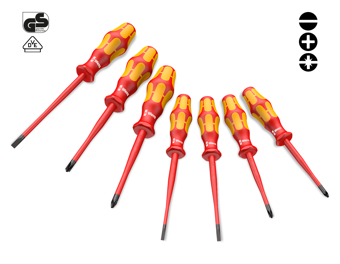 Screwdrivers: Wera VDE screwdriver set 160 iSS/7, 7-piece