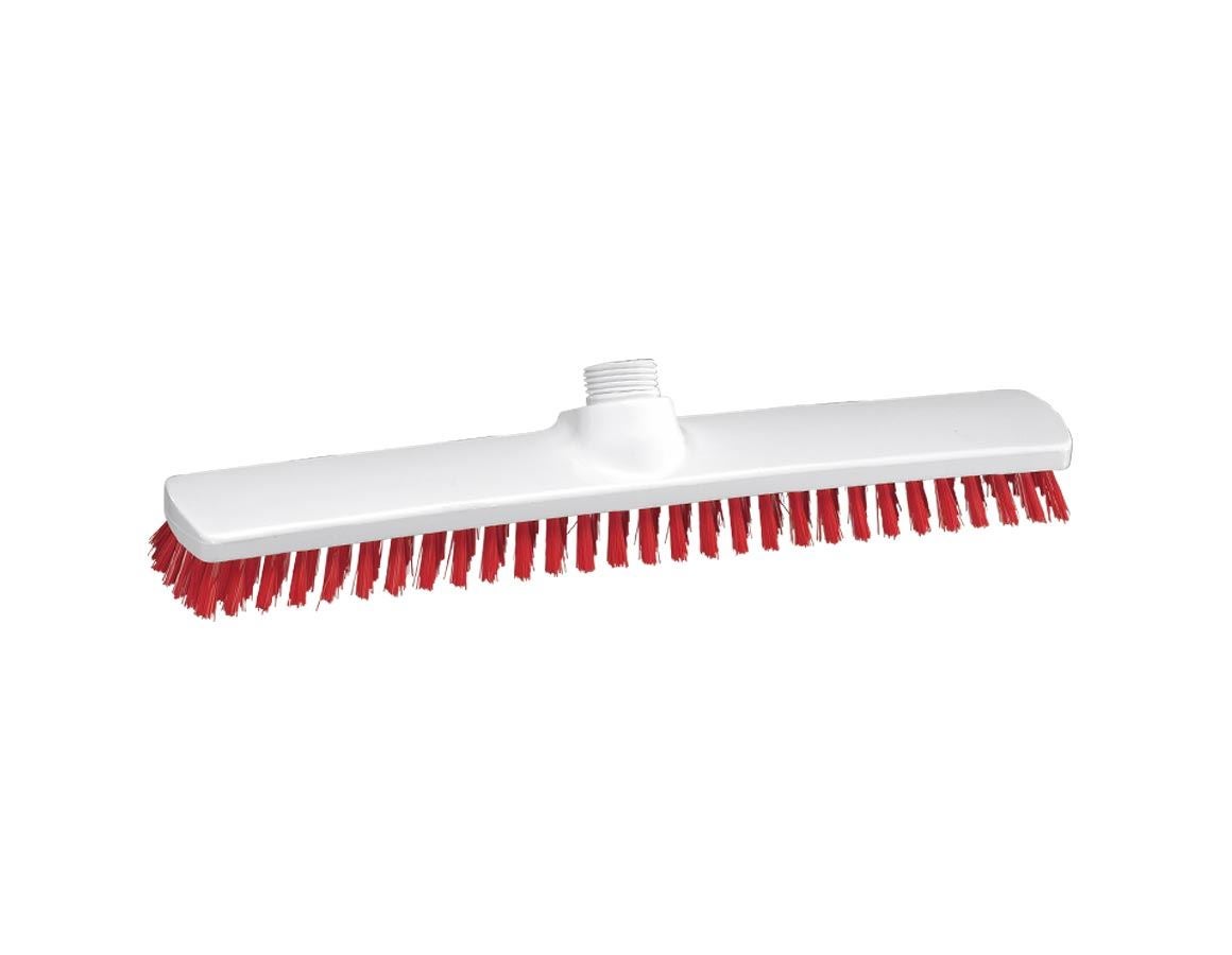 Brooms | Brushes | Scrubbers: Broad surface scrubber, Low + red