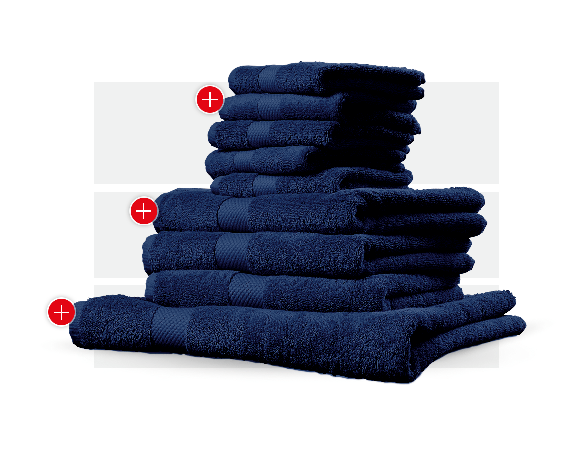 Tools & Equipment: Towel premium gift set + navy