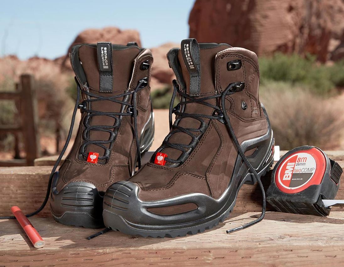 O2: e.s. O2 Work shoes Themisto mid + bark