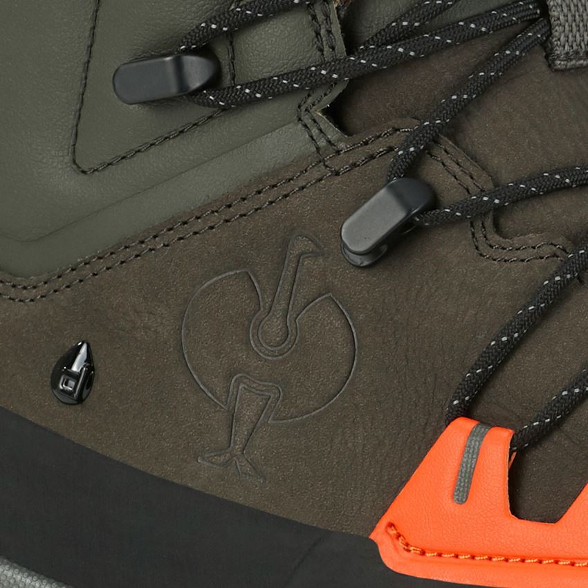 O2: O2 Work shoes e.s. Ruma mid + disguisegreen/radiantorange 2