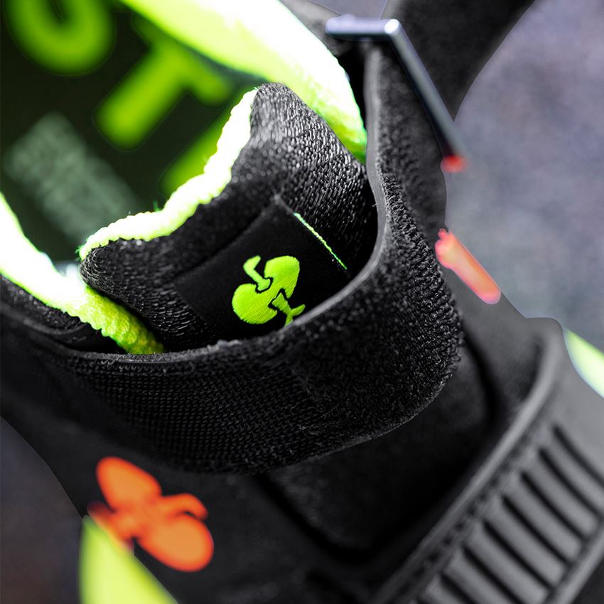 Kids Shoes: Allround shoes e.s. Waza low, children's + black/high-vis yellow/high-vis orange 2