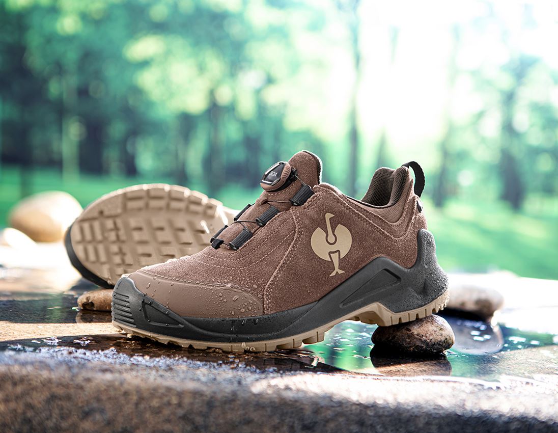 O2: O2 Work shoes e.s. Apate II low + chestnut/hazelnut