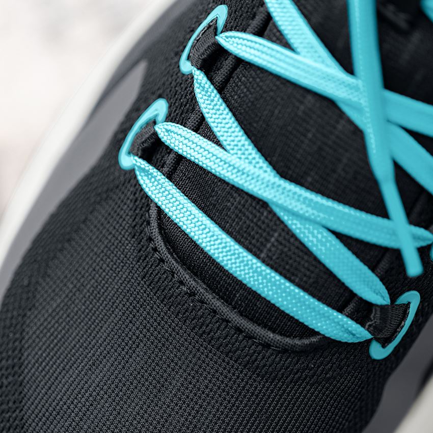 SB: SB Safety shoes e.s. Comoe low + black/lapisturquoise 2