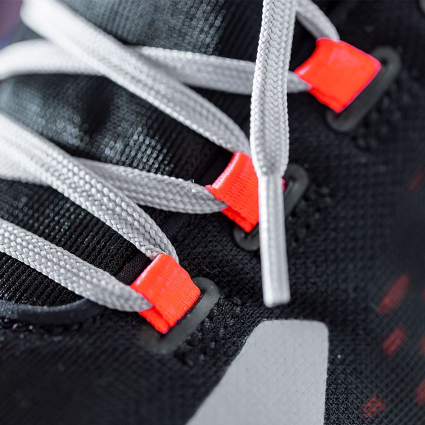 SB: SB Safety shoes e.s. Comoe low + black/high-vis red 2