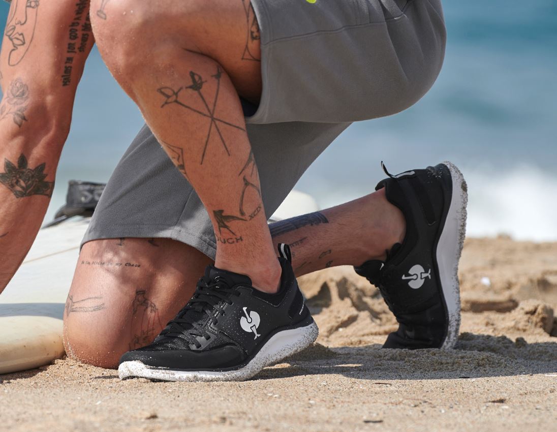 O1: O1 Work shoes e.s. Antibes low + black/white 1