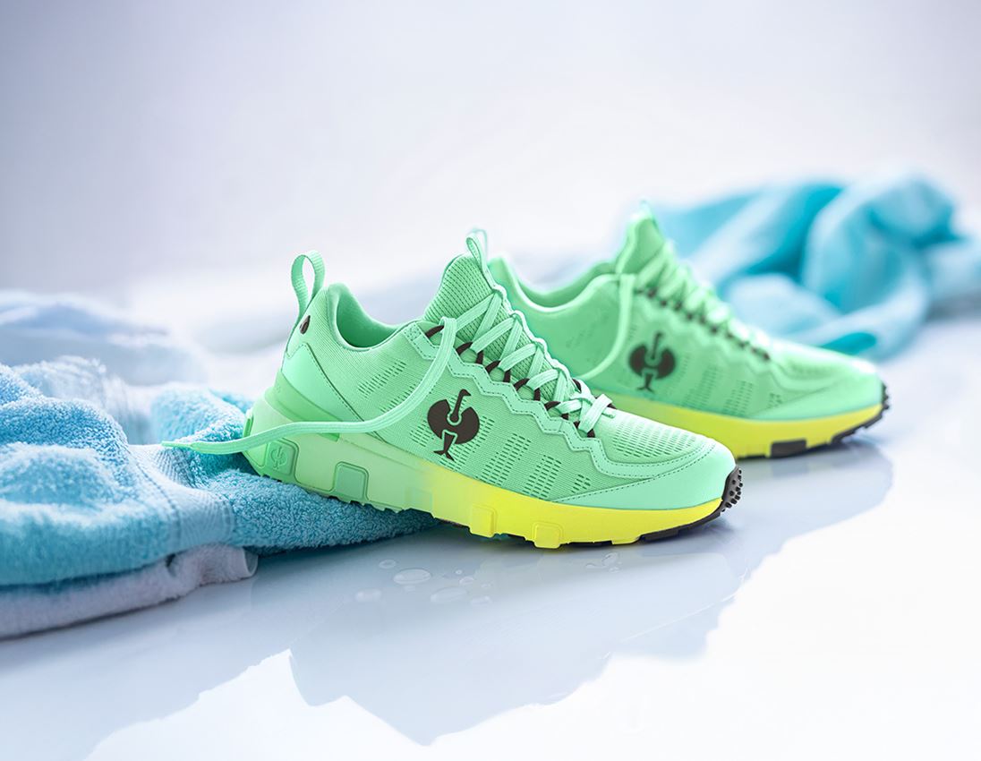 O6: O6 Work shoes e.s. Poli low + mint/high-vis yellow 2