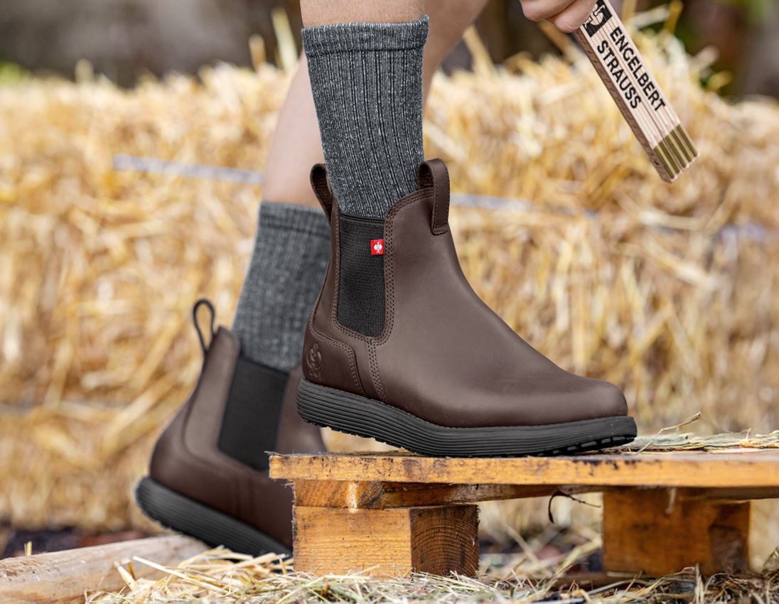 O1: O1 Work boots e.s. Amarillo mid + marshbrown 1