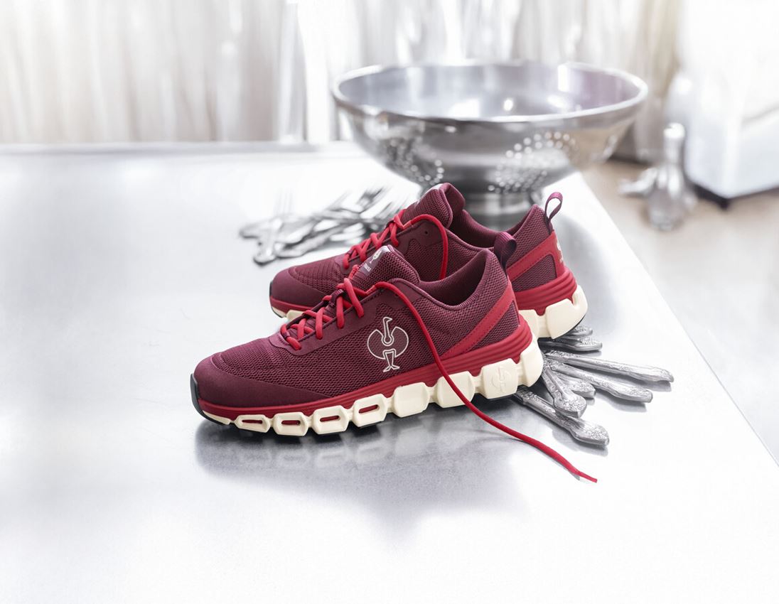 Work Shoes: O1 Work shoes e.s. Airolo low + mahoganyred