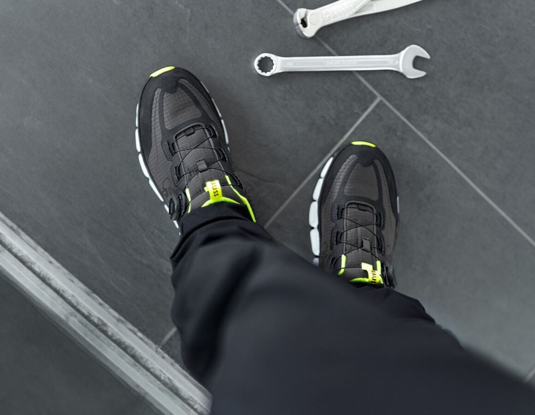 O1: O1 Work shoes e.s. Rexburg low + anthracite/high-vis yellow 3