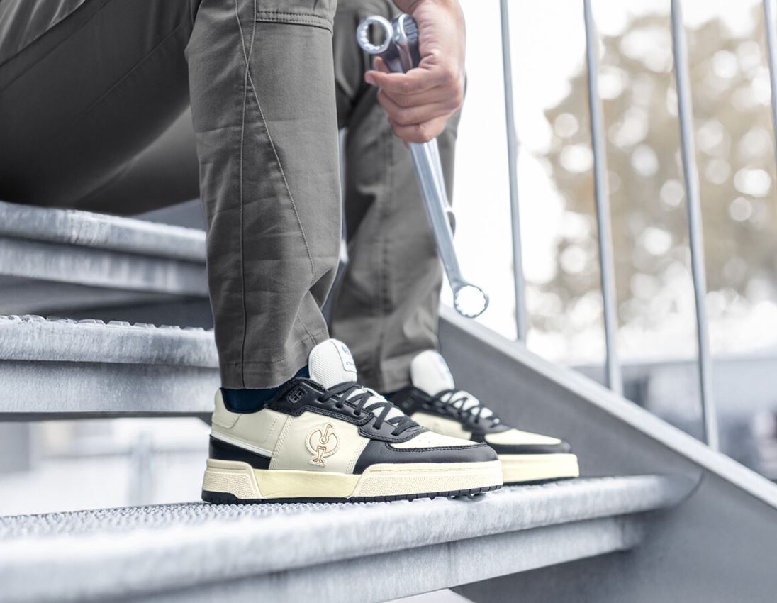 O1: O1 Work shoes e.s. Sumter low + black/chalkwhite 2