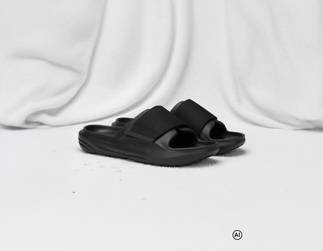 AI-generated / modified - Work Clogs | Slip-ons: Pool shoes e.s. Creswick + black
