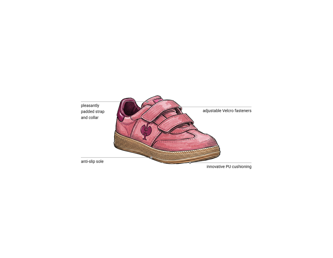 Kids Shoes: Allround shoes Strauss.0900 low, children's + mallowpink 1