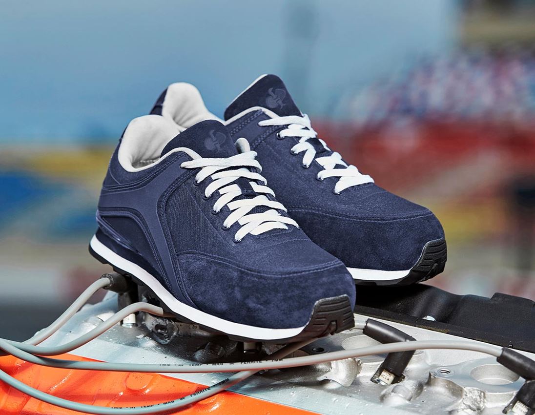 Safety Trainers: S1PS Safety shoes e.s. Sutur + navy/white