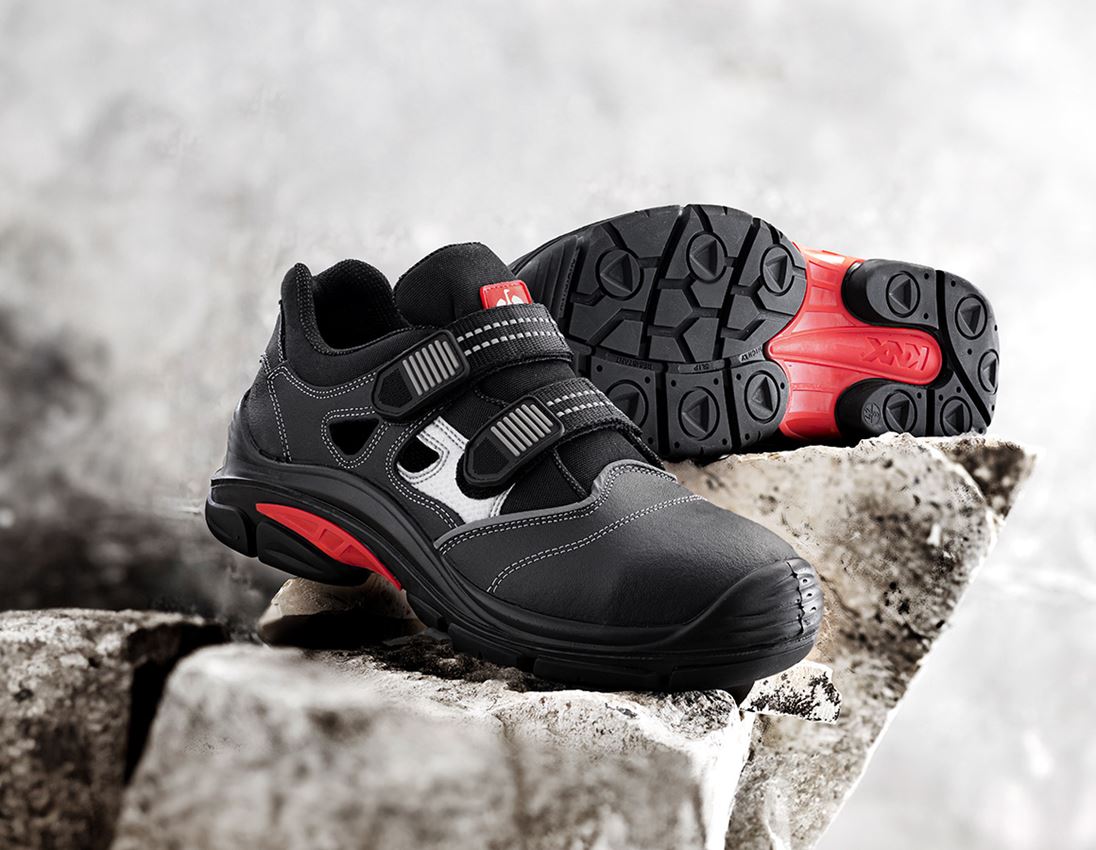 S1P	: S1P Safety sandals Nürnberg + black
