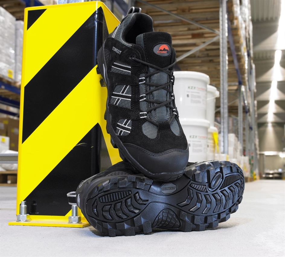 S1: STONEKIT S1 Safety shoes Portland + black/asphalt