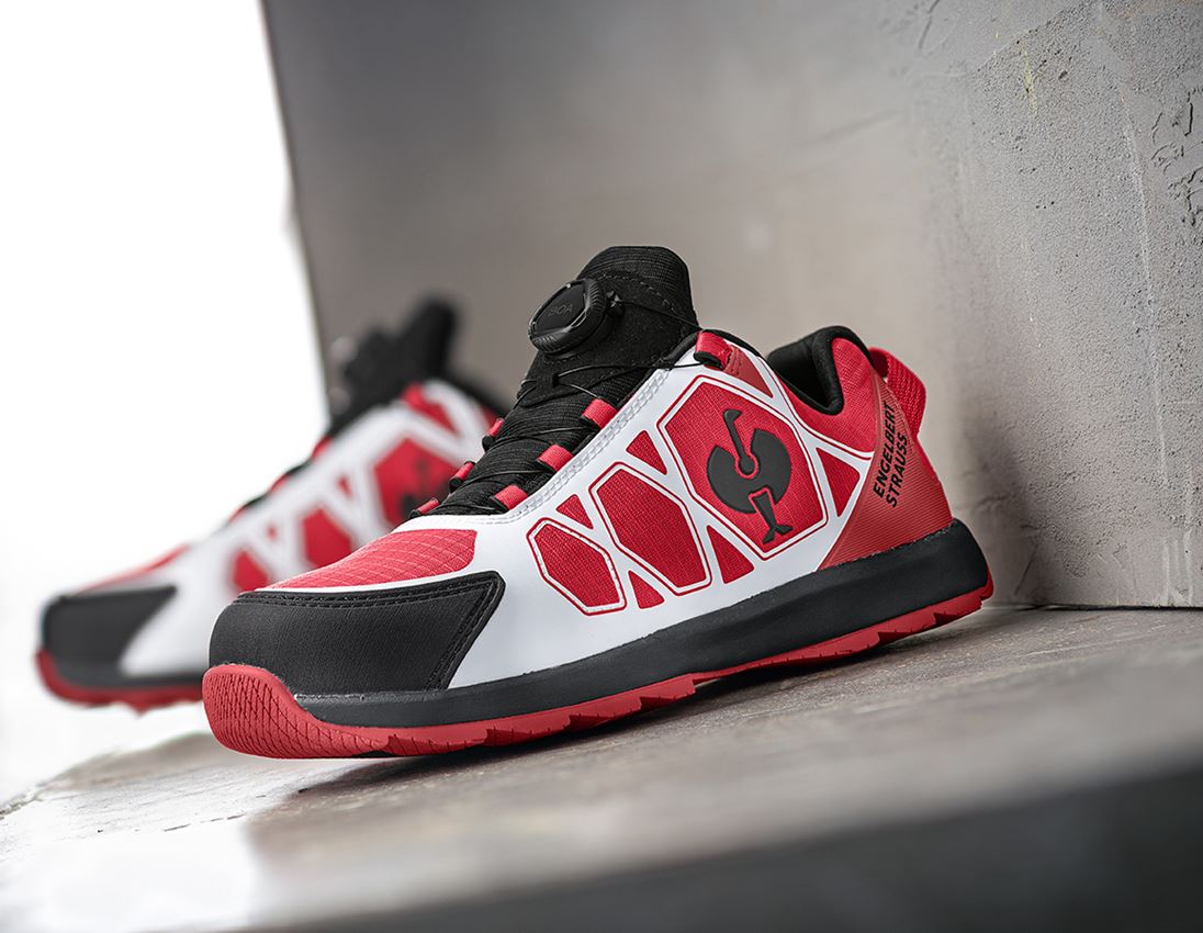 S1: S1 Safety shoes e.s. Baham II low + red/black