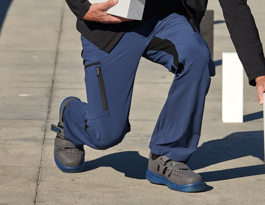 S1P	: S1P Safety sandals e.s. Banco + anthracite/alkaliblue 1